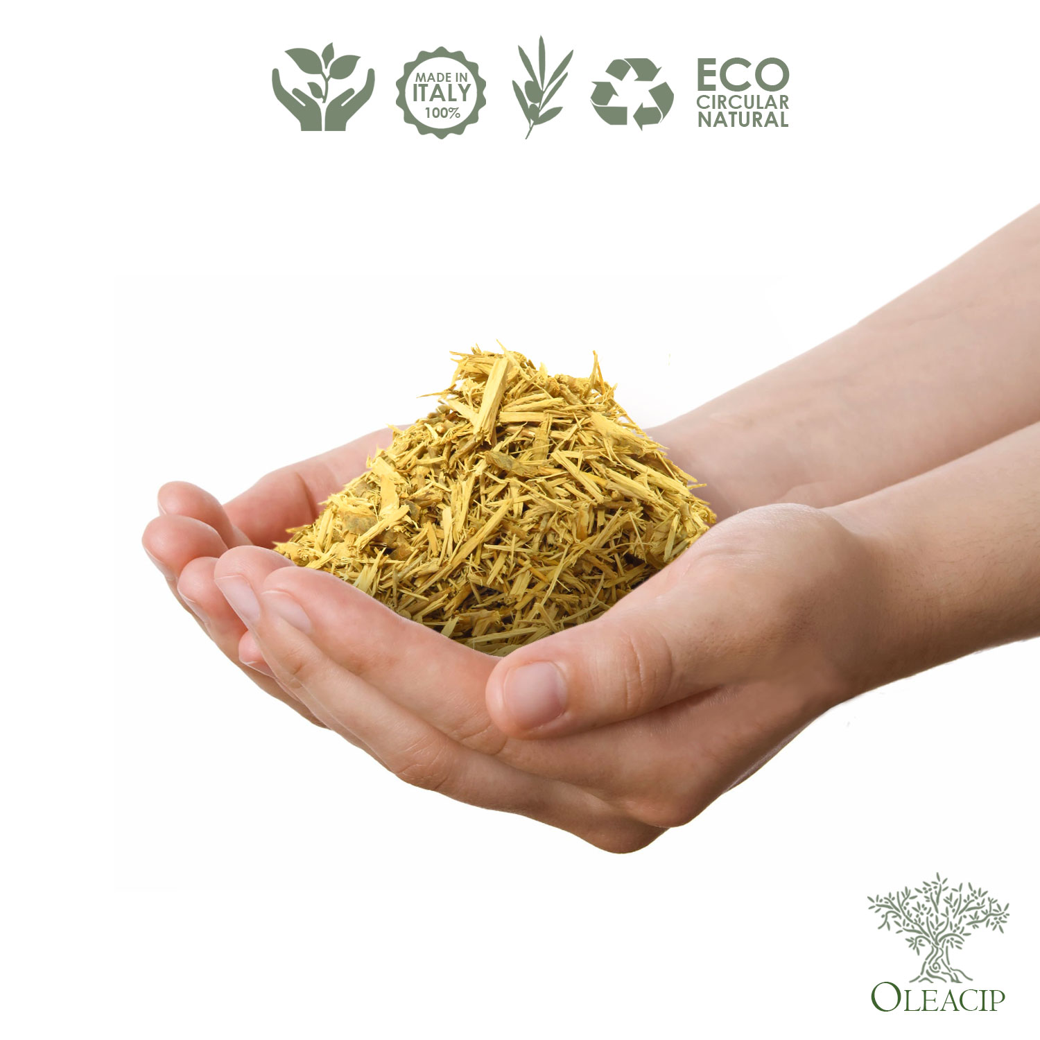 Alternative view of Pacciamatura naturale in legno d'Olivo